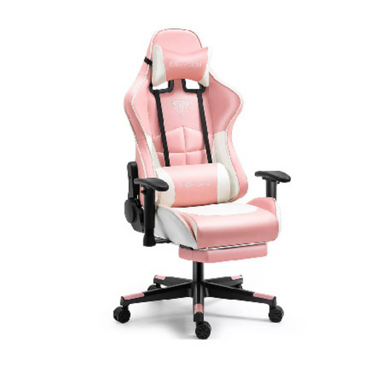 East Seat Gaming Chair - Pink & White