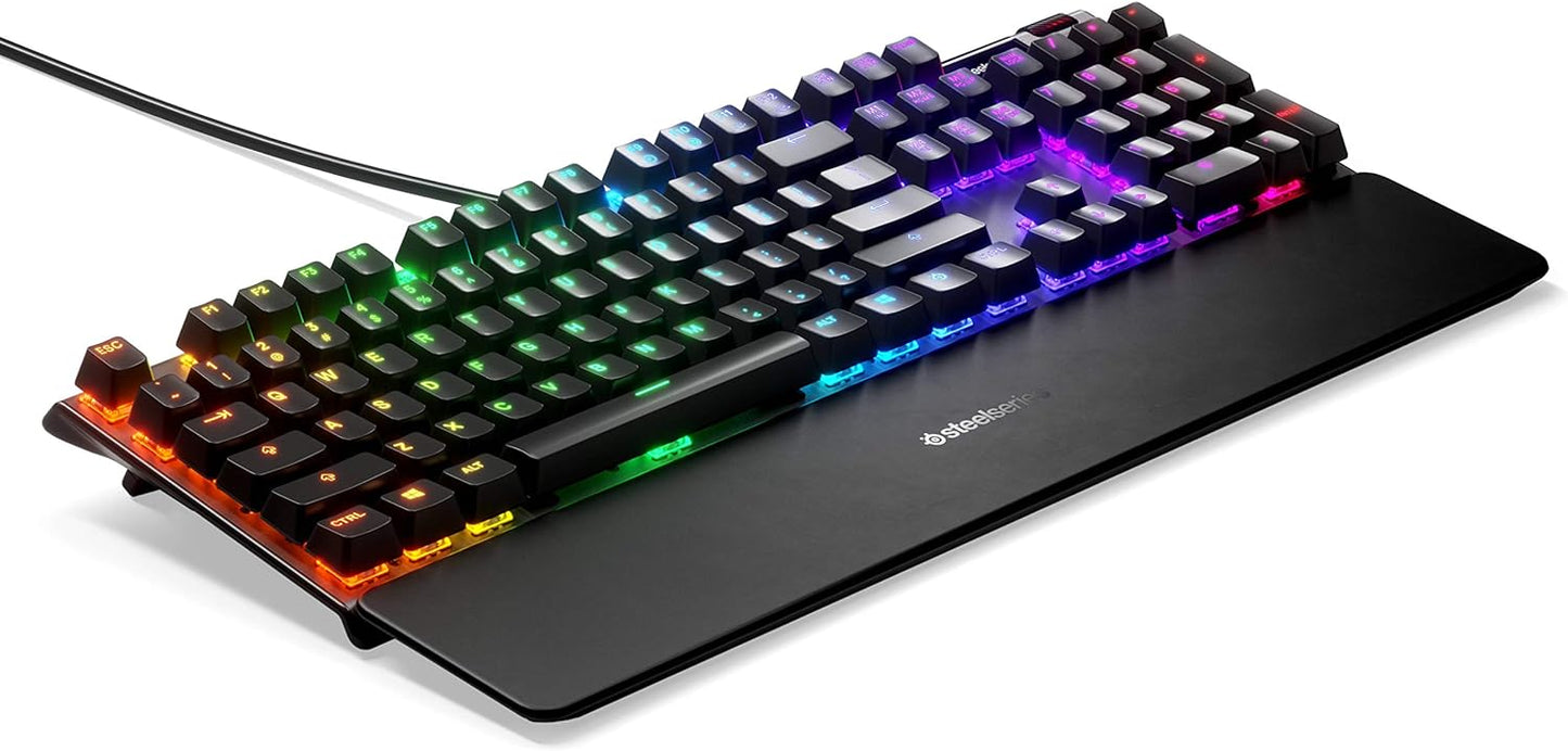 SteelSeries Apex 7 - Mechanical Gaming Keyboard with OLED Smart Display and Red Switches