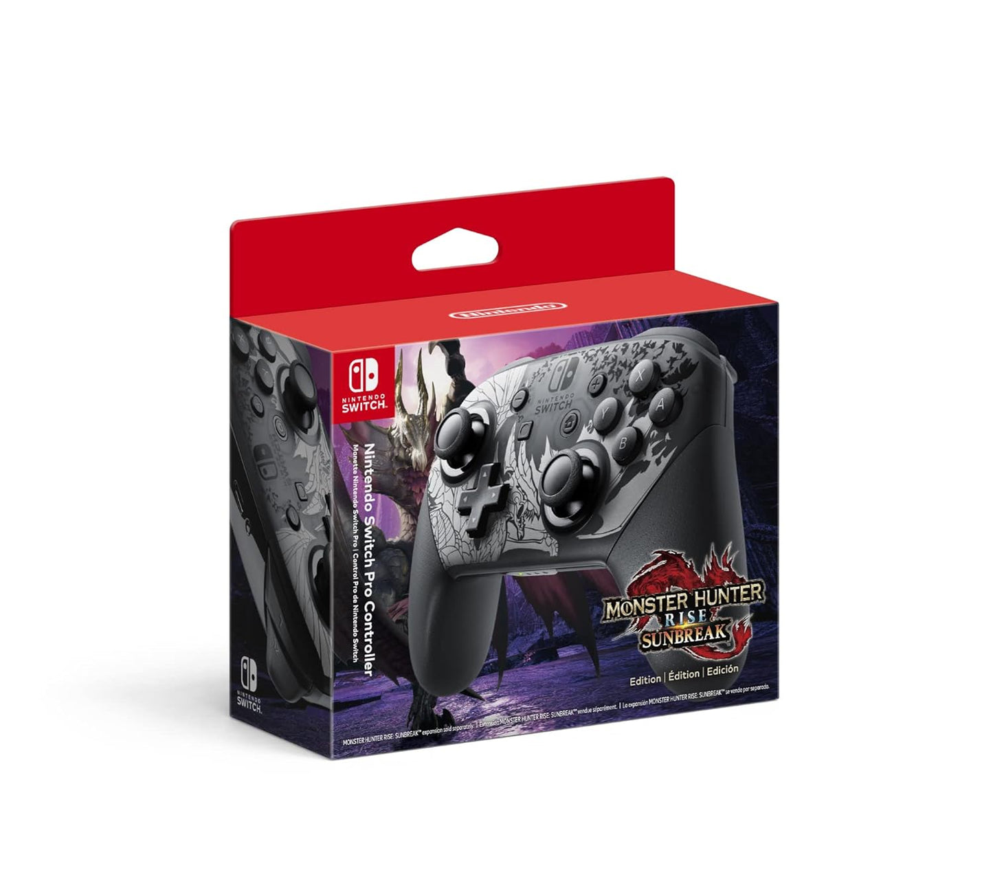 Nintendo Switch Pro Controller - Monster Hunter Rise: Sunbreak Edition