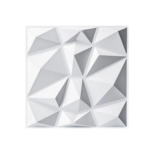 3D Wall Panel diamond White 50x50cm