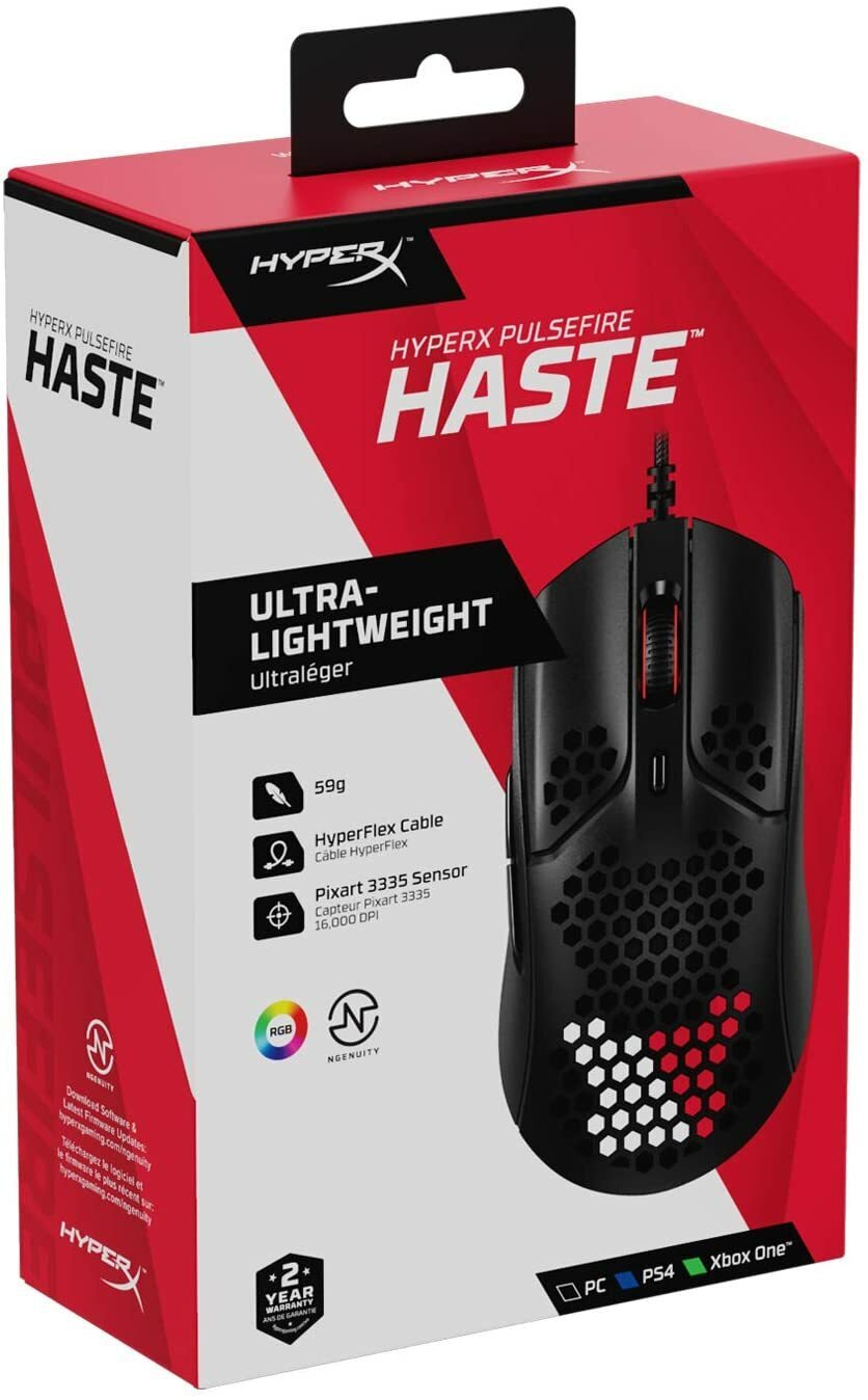 HyperX Pulsefire Haste Wired - Black