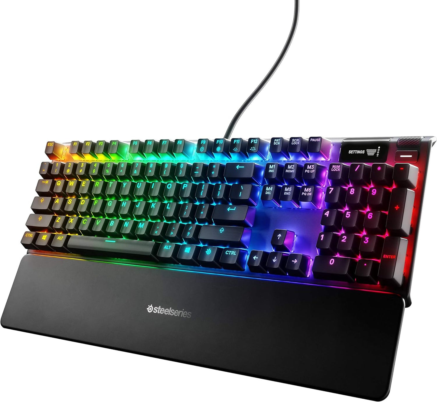 SteelSeries Apex 7 - Mechanical Gaming Keyboard with OLED Smart Display and Red Switches