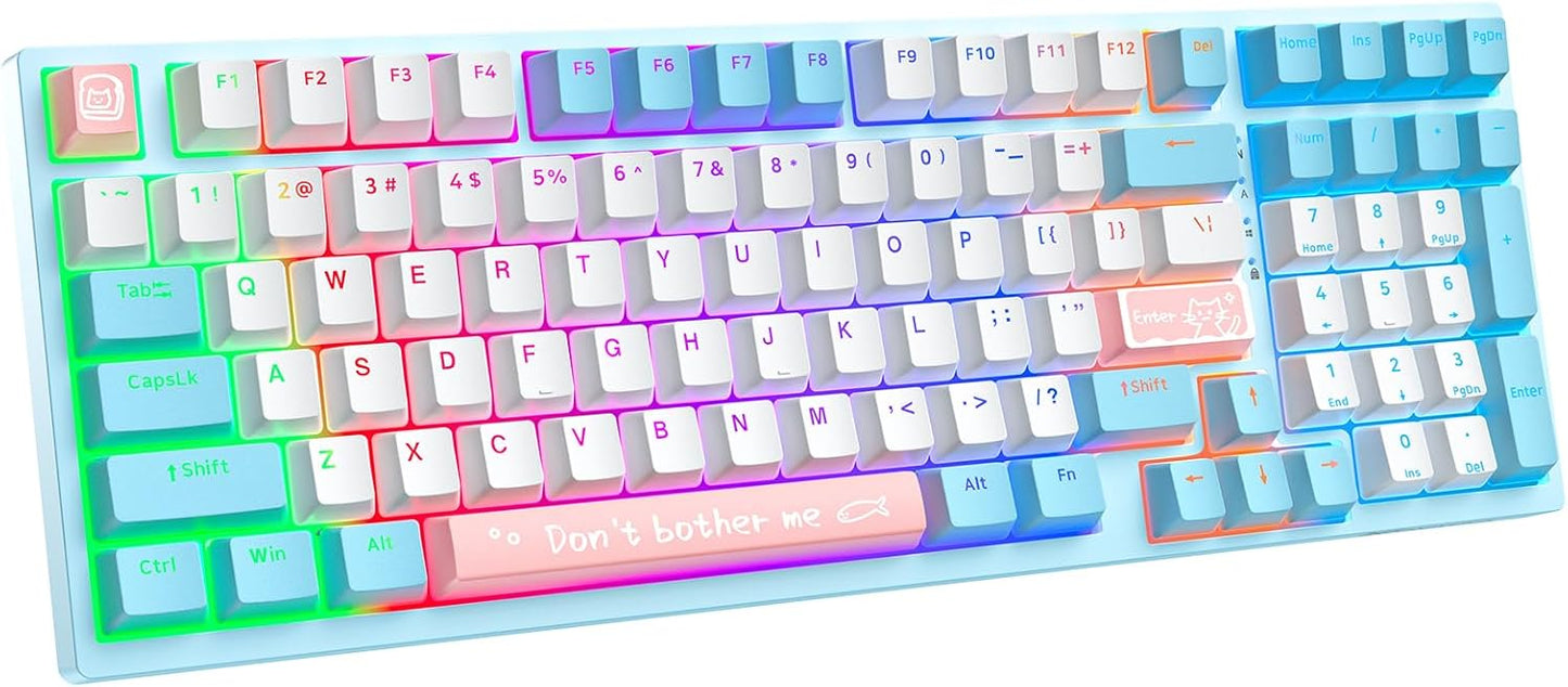 Onikuma G38 Mechanical Keyboard - Light Blue