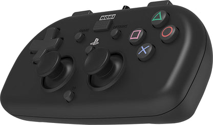 HORI PS4 Mini Wired Gamepad Black - Officially Licensed by Sony, 40% Smaller, Easy Grip