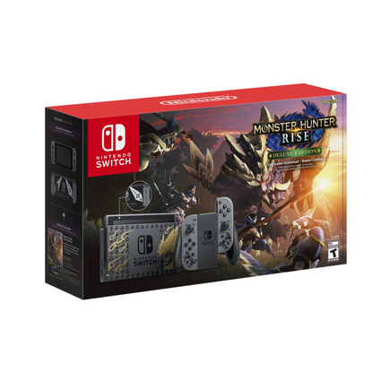 Nintendo Switch MONSTER HUNTER RISE Deluxe Edition System - Gray