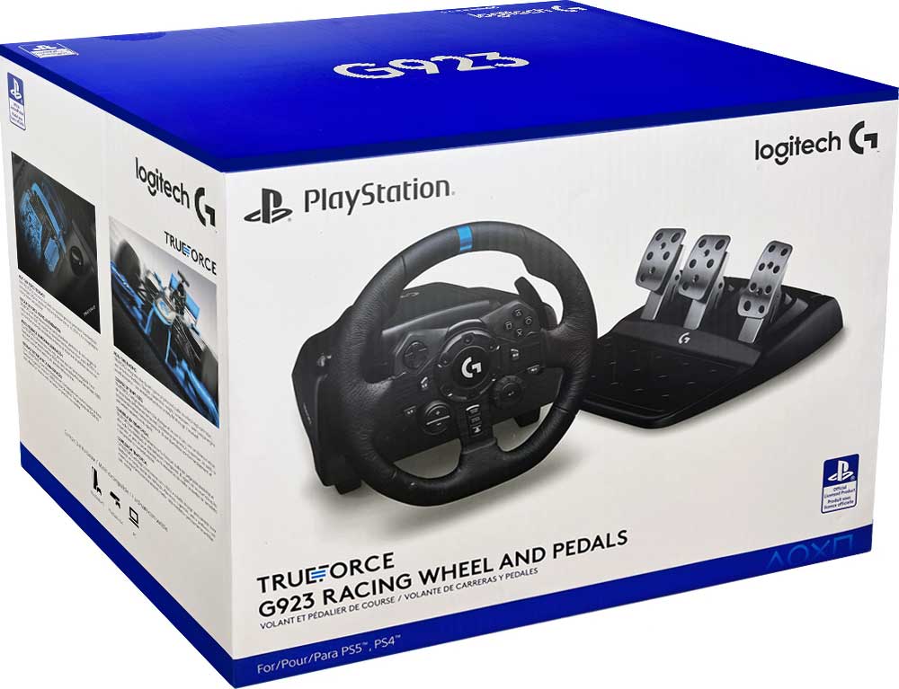 Logitech G923 Racing Wheel and Pedals for PS4/PS5 and PC