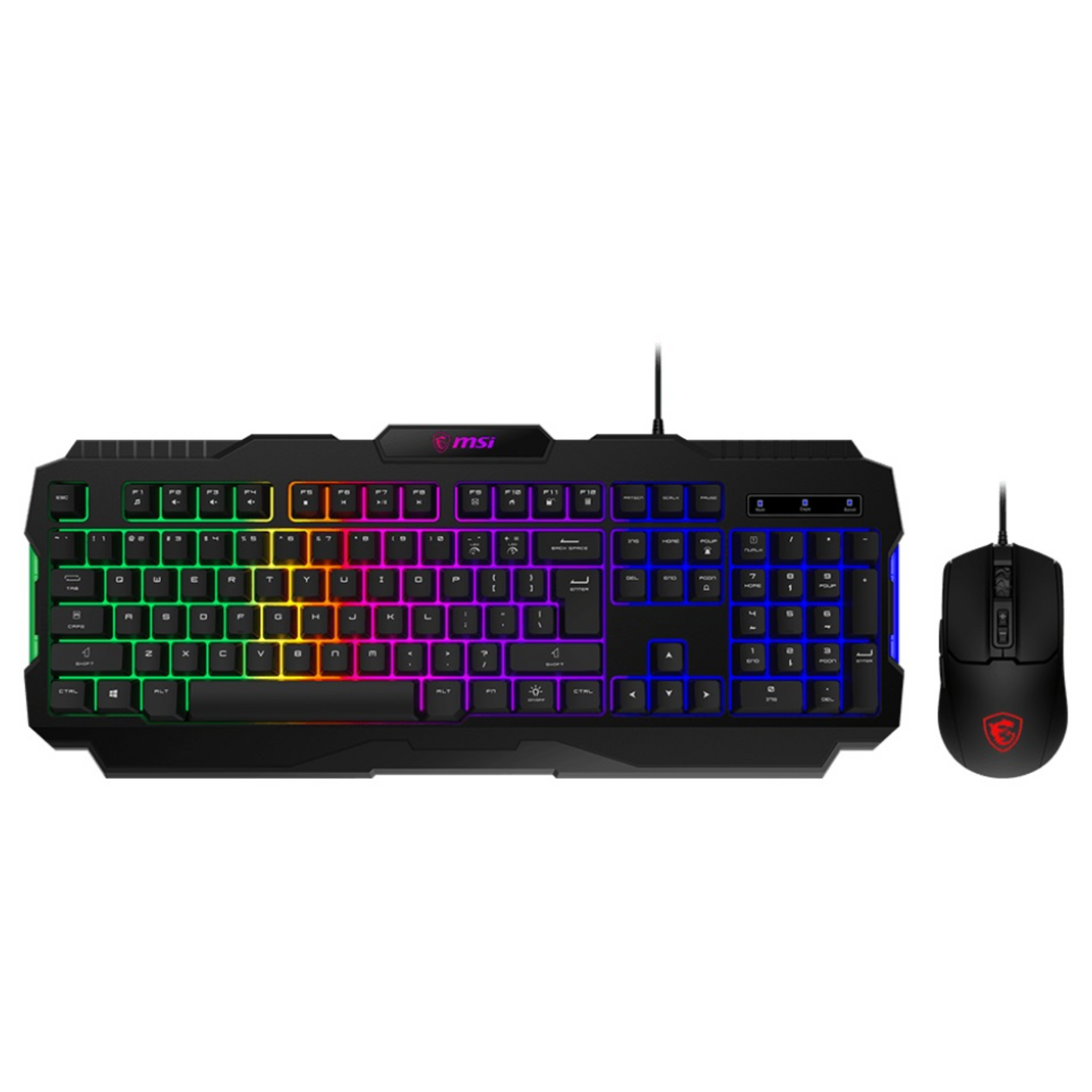 MSI Forge GK100 RGB Wired Combo – Black