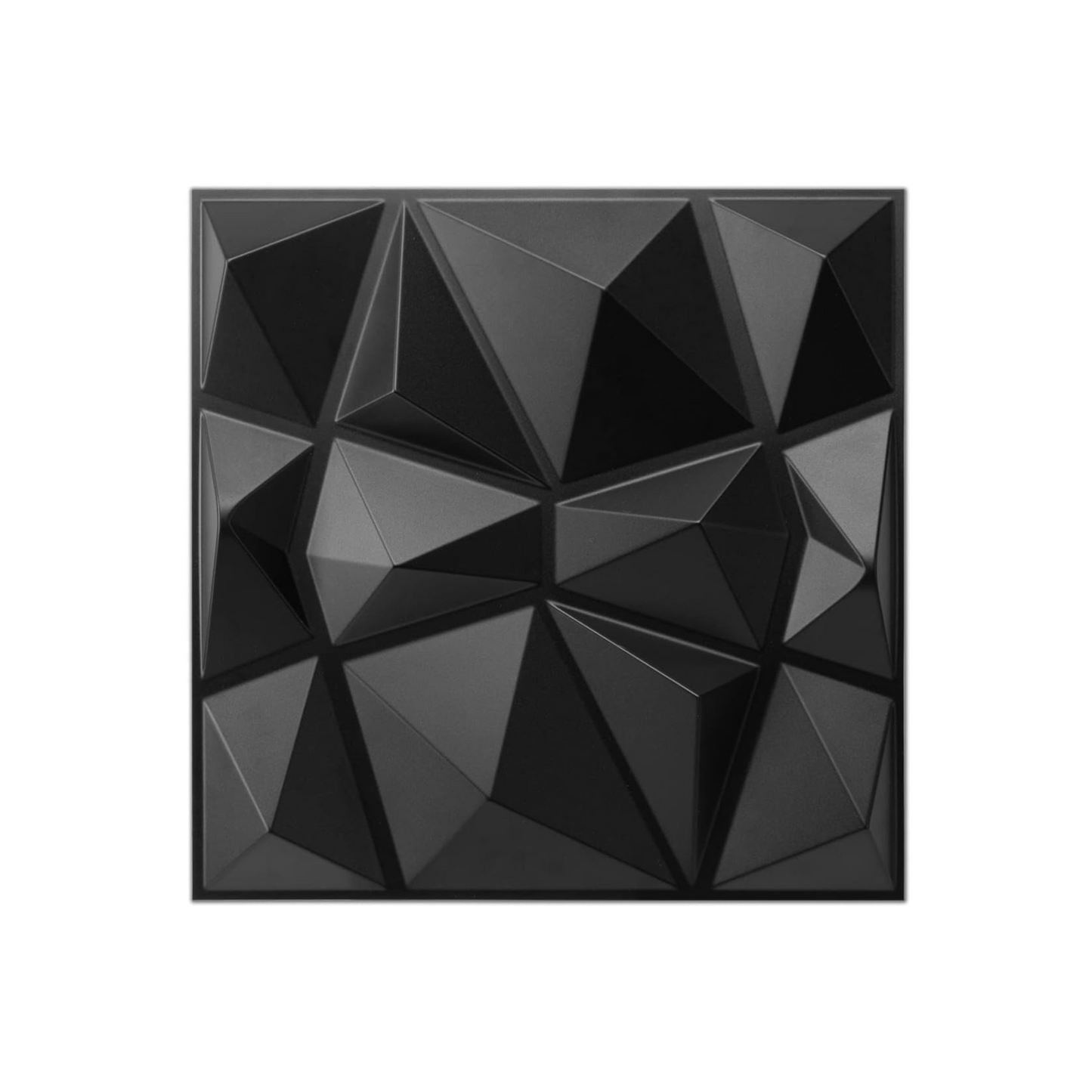 3D Wall Panel diamond Black 50x50cm