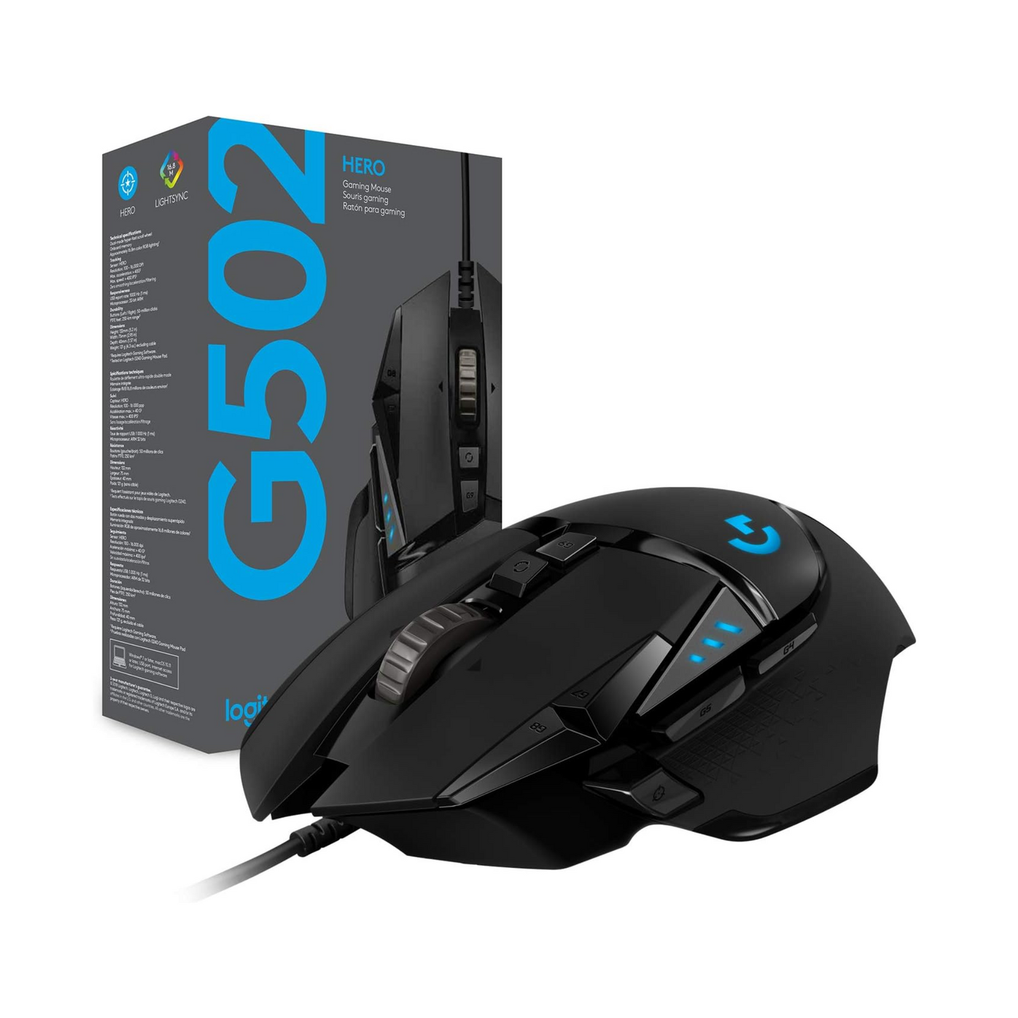 Logitech G502 Hero Wired Gaming Mouse