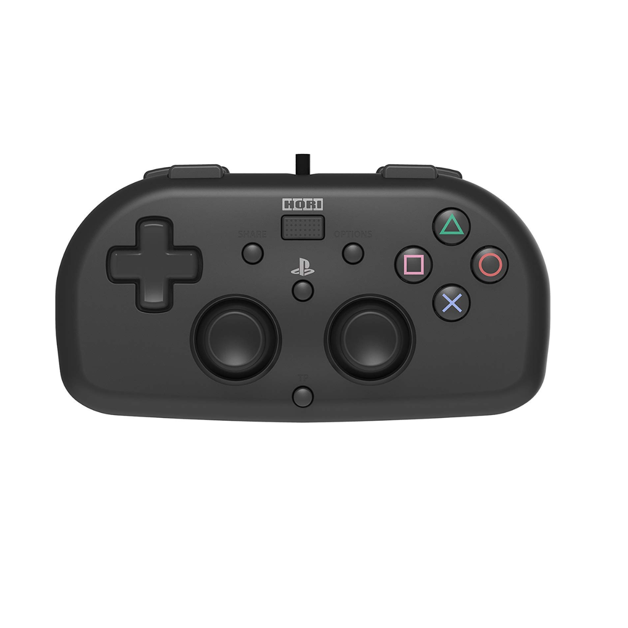 HORI PS4 Mini Wired Gamepad Black - Officially Licensed by Sony, 40% Smaller, Easy Grip